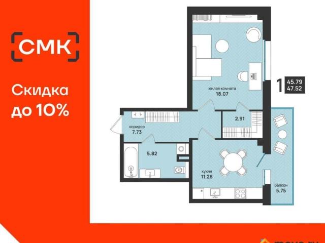 Квартира продажа в Октябрьский округ, Архангельск