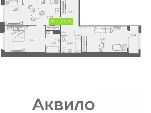 Квартира продажа в Октябрьский округ, Архангельск