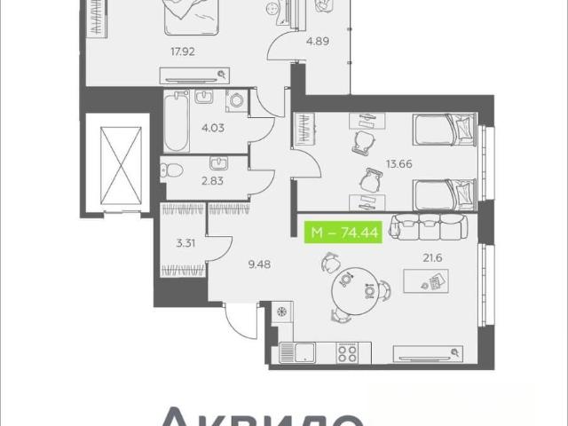 Квартира продажа в Октябрьский округ, Архангельск