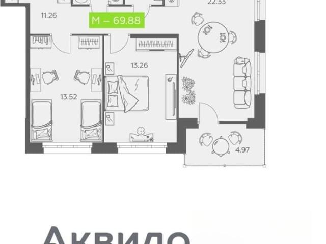 Квартира продажа в Октябрьский округ, Архангельск
