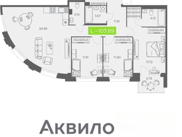 Квартира продажа в Октябрьский округ, Архангельск
