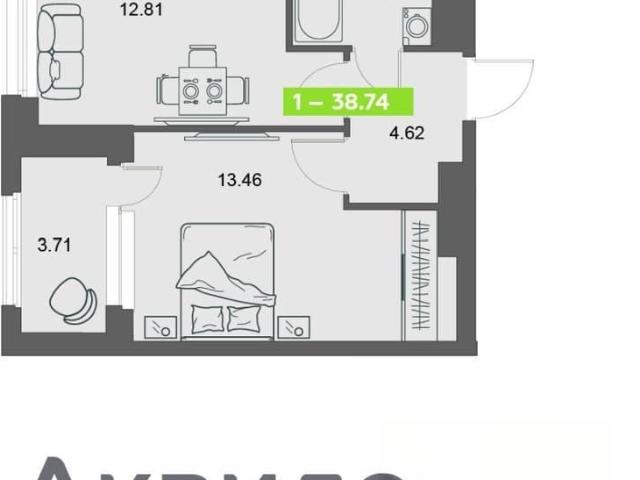 Квартира продажа в Октябрьский округ, Архангельск