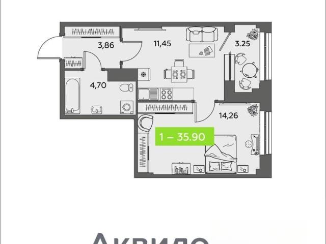 Квартира продажа в Ломоносовский округ, Архангельск