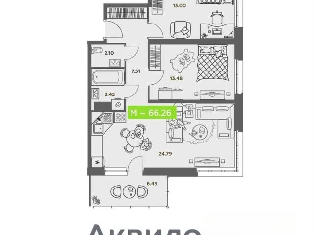 Квартира продажа в Соломбальский округ, Архангельск