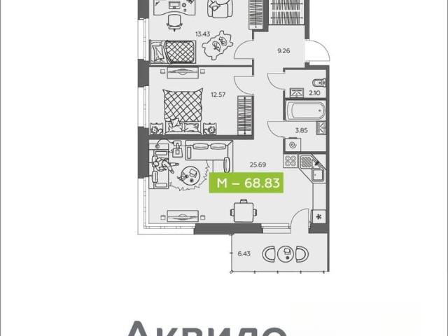 Квартира продажа в Соломбальский округ, Архангельск