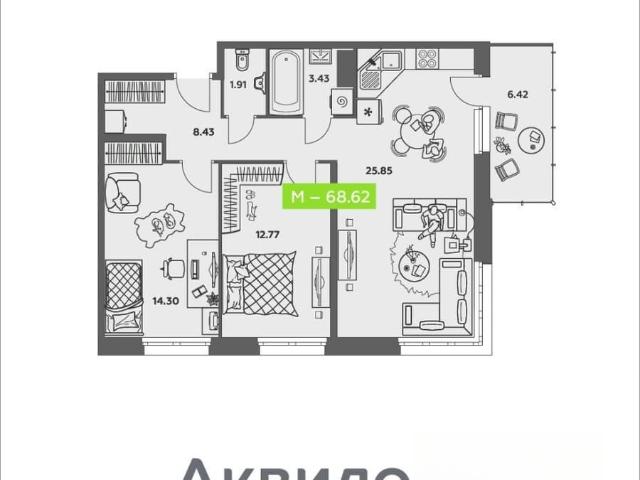 Квартира продажа в Соломбальский округ, Архангельск