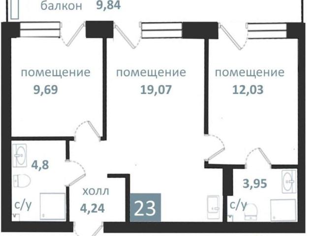Квартира продажа в Балтийский Р-н, Калининградская область