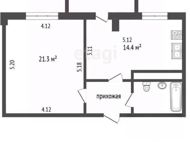 Квартира продажа в Западный округ, Белгород