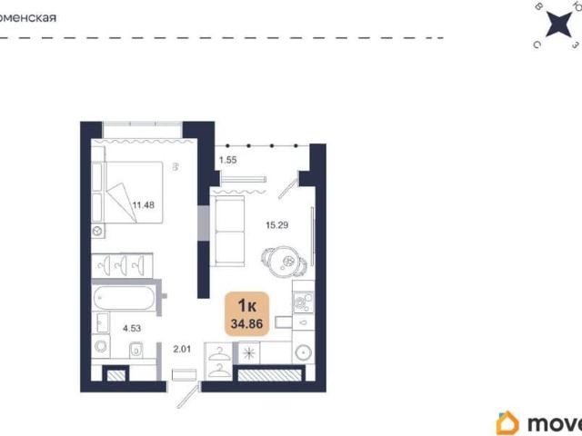 Квартира продажа в Дударева, Тюменский район