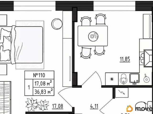 Квартира продажа в Малое Верево, Ленинградская область