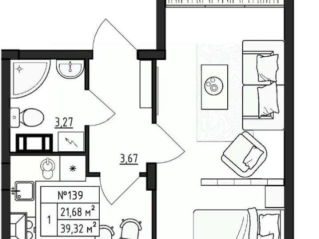 Квартира продажа в Малое Верево, Ленинградская область