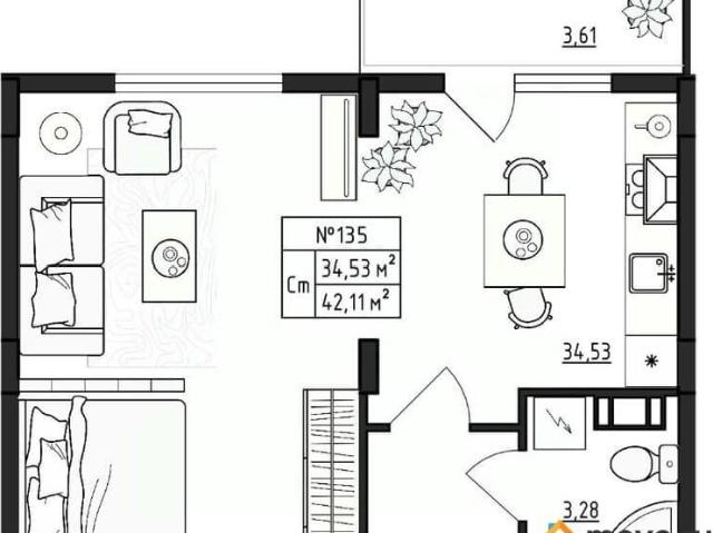 Квартира продажа в Малое Верево, Ленинградская область