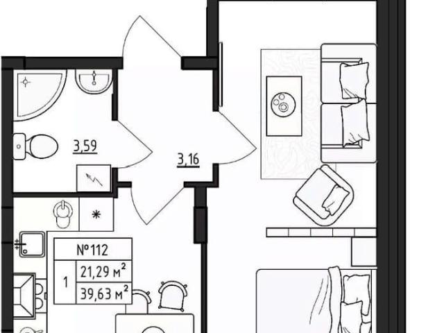 Квартира продажа в Малое Верево, Ленинградская область