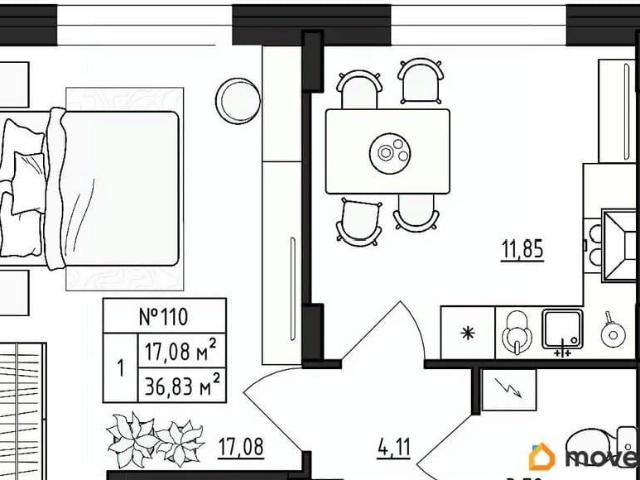 Квартира продажа в Малое Верево, Ленинградская область