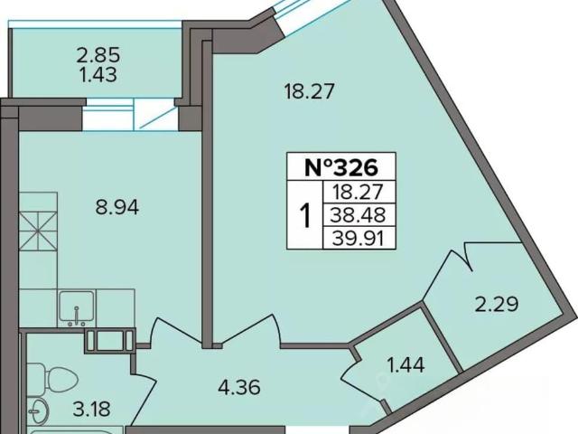 Квартира продажа в Новое Девяткино, Ленинградская область