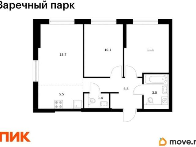 Квартира продажа в Новое Девяткино, Ленинградская область