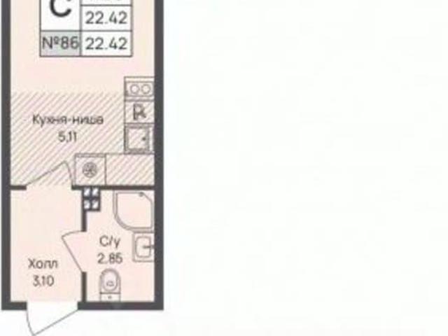 Квартира продажа в Новое Девяткино, Ленинградская область