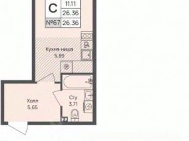 Квартира продажа в Новое Девяткино, Ленинградская область
