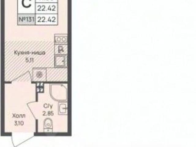 Квартира продажа в Новое Девяткино, Ленинградская область