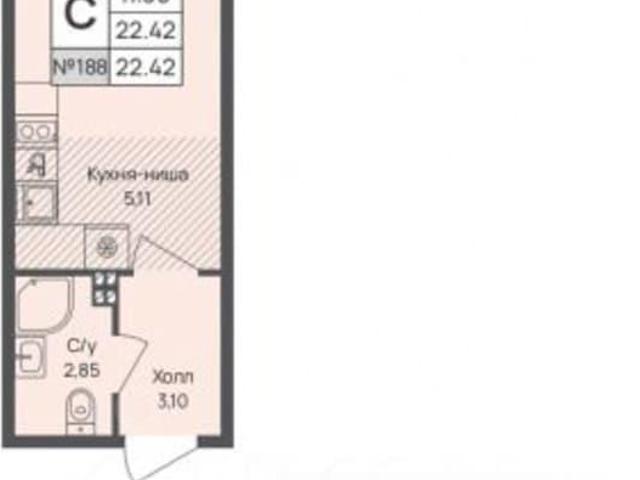Квартира продажа в Новое Девяткино, Ленинградская область