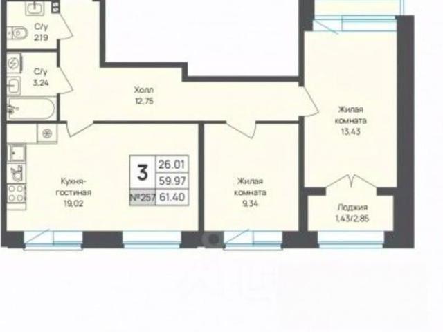 Квартира продажа в Новое Девяткино, Ленинградская область