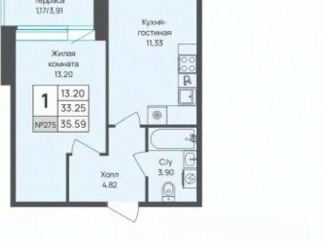 Квартира продажа в Новое Девяткино, Ленинградская область