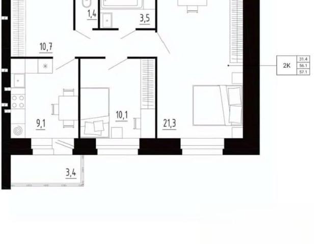 Квартира продажа в Образцово Д, Орловская область