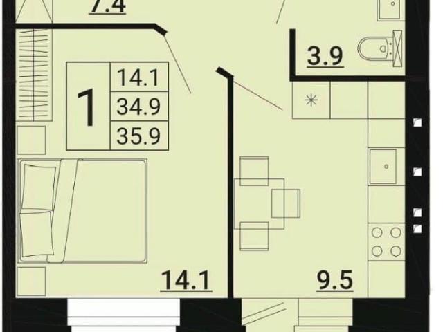 Квартира продажа в Образцово Д, Орловская область