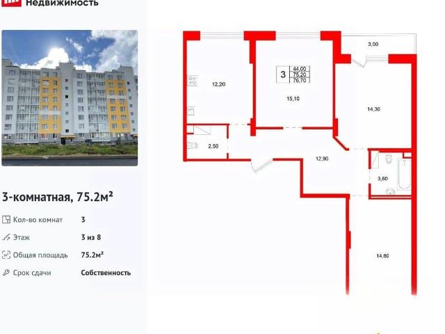Квартира продажа в Скотное Массив, Ленинградская область