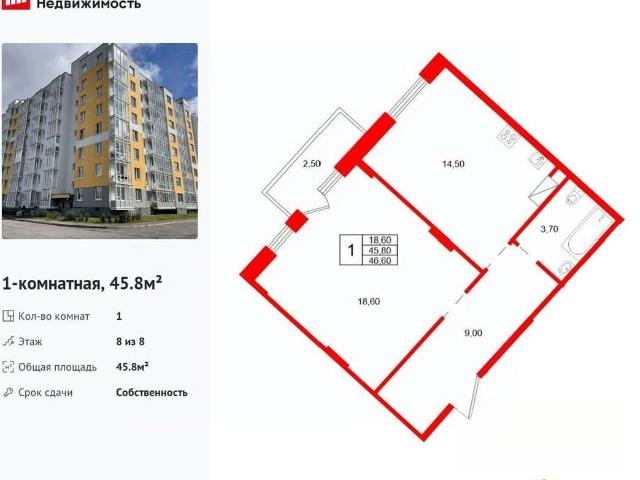 Квартира продажа в Скотное Массив, Ленинградская область