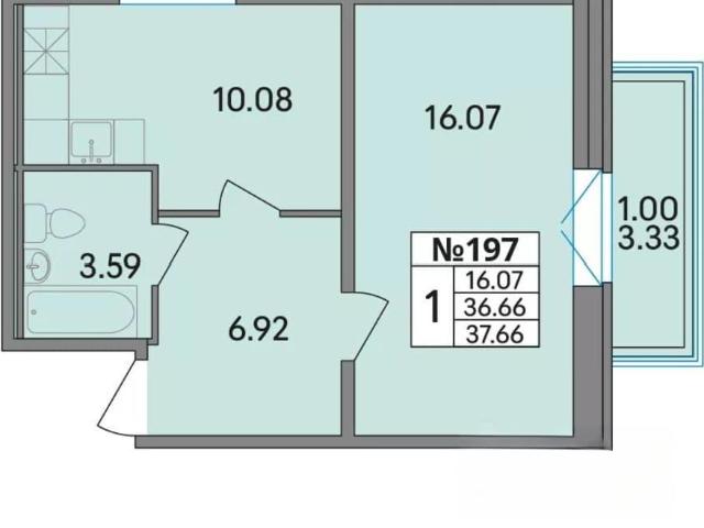 Квартира продажа в Скотное Массив, Ленинградская область