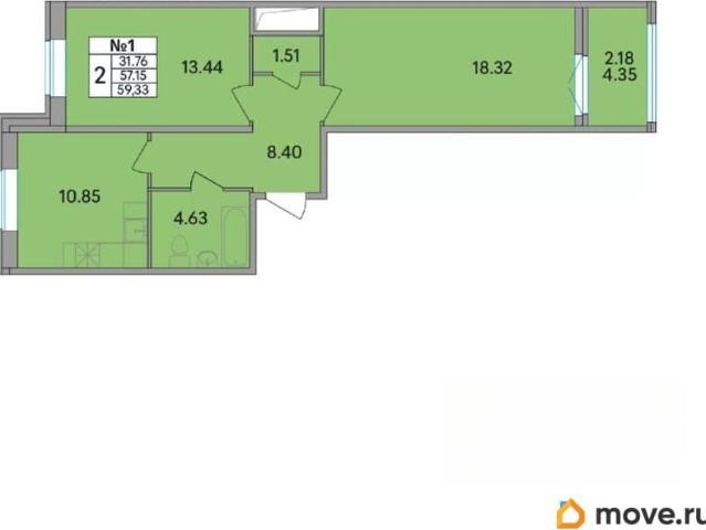 Квартира продажа в Скотное Массив, Ленинградская область
