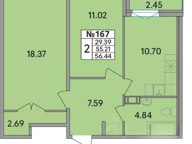 Квартира продажа в Скотное Массив, Ленинградская область