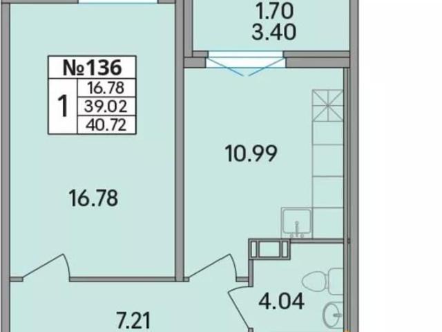 Квартира продажа в Скотное Массив, Ленинградская область