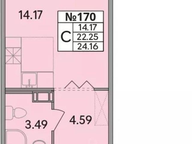 Квартира продажа в Скотное Массив, Ленинградская область
