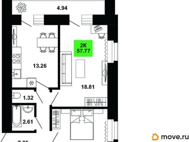 Квартира продажа в Федяковское, Киров