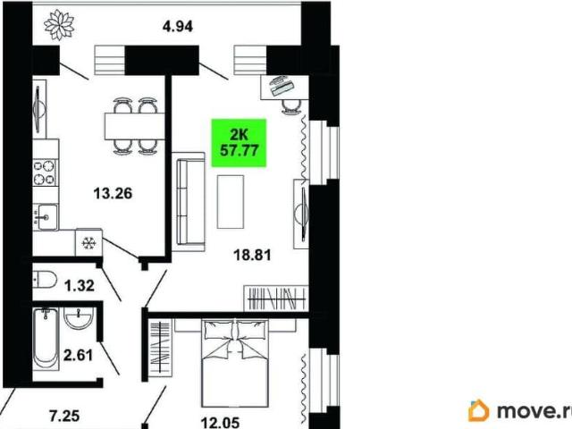 Квартира продажа в Федяковское, Киров