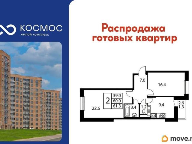 Квартира продажа в микрорайон Авиационный, Домодедово