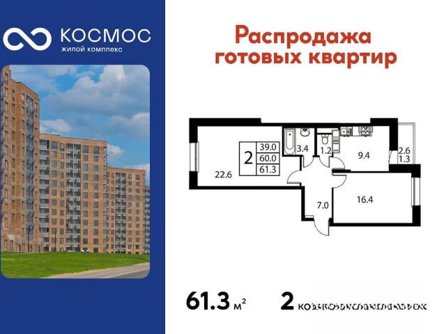 Квартира продажа в микрорайон Авиационный, Домодедово