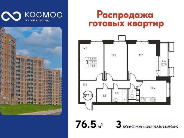 Квартира продажа в микрорайон Авиационный, Домодедово