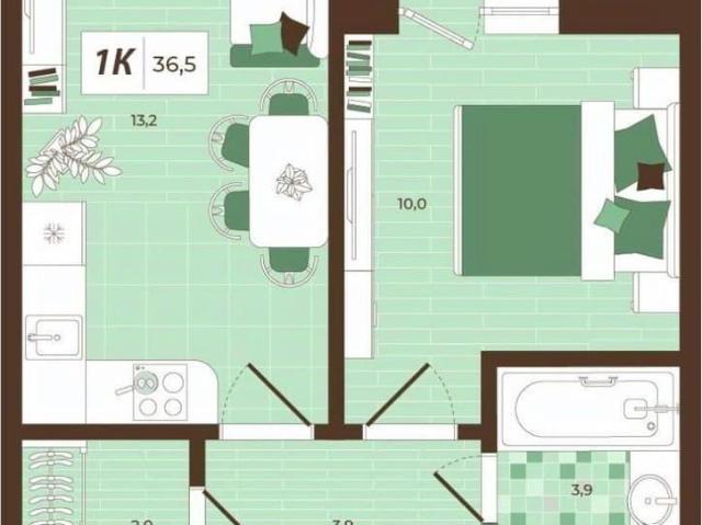 Квартира продажа в Дубна, Кабардино-Балкарская Республика