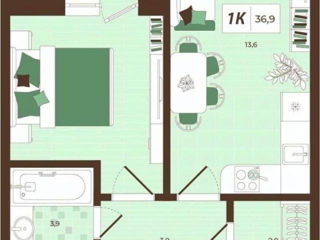 Квартира продажа в Дубна, Кабардино-Балкарская Республика