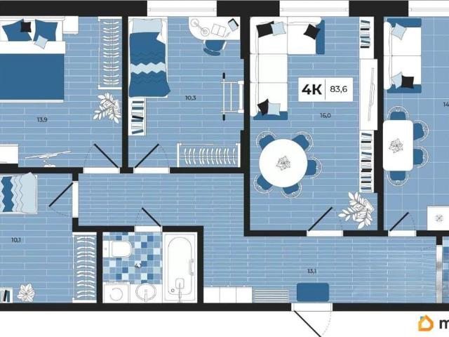 Квартира продажа в Дубна, Кабардино-Балкарская Республика