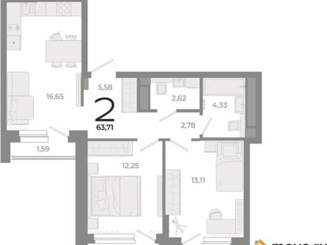 Квартира продажа в Юго-Западный, Свердловск