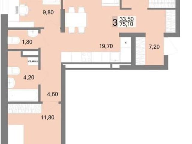 Квартира продажа в Nova Park, Екатеринбург