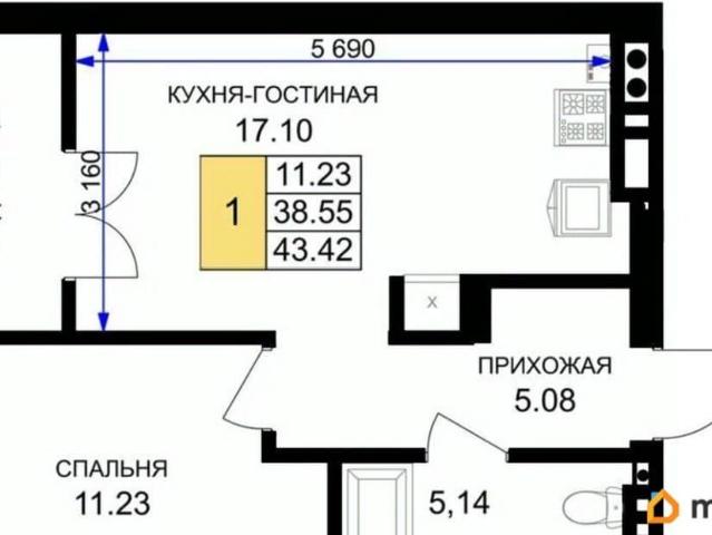 Квартира продажа в Гурьевский Р-н, Калининградская область