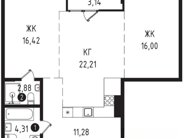 Квартира продажа в Жилой комплекс «Сибиряков», Иркутск