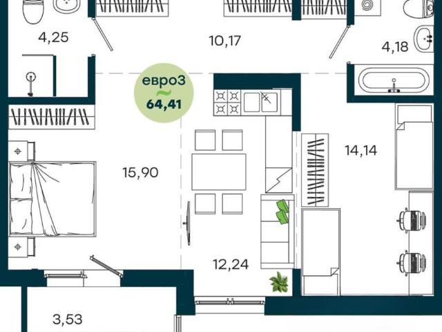 Квартира продажа в Свердловский административный округ, Иркутск