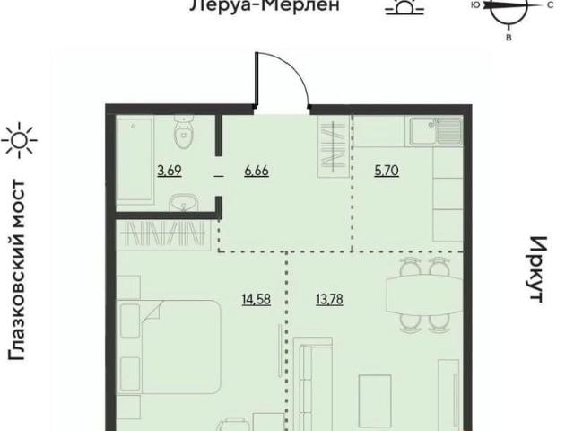 Квартира продажа в Свердловский административный округ, Иркутск