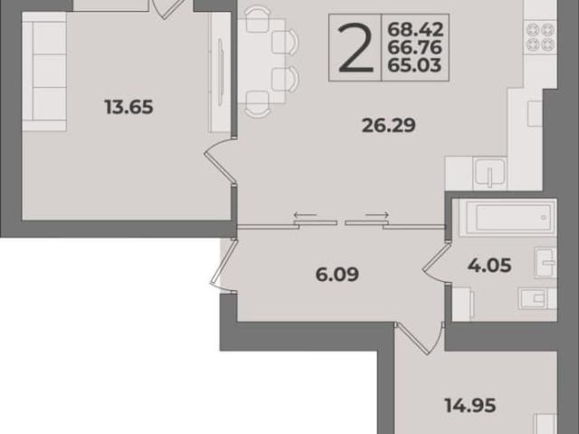 Квартира продажа в Ленинградский район, Калининград
